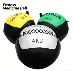 Fitness Medicine Ball Non-elastic Home Balance Ball for Yoga Workout Weighted Soft Medicine Ball for Physical Training
