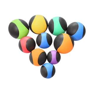 Fitness Medicine Ball Weighted Exercise Ball With Textured Grip Core Strength Training Rubber Ball