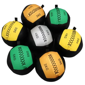 Fitness Medicine Ball Yoga Squat Training PU Material 35cm Diameter 1-12kg Weight Soft Non Elastic Model Yq-001