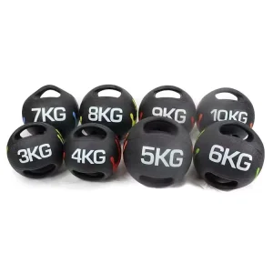Fitness Rubber Solid Weighted Two Hand Grip 3 Kg Medicine Ball Rebounder