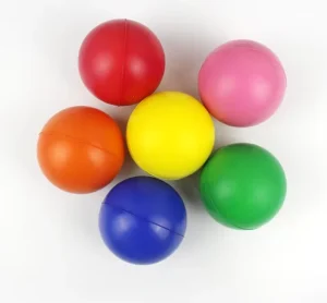 Foam Dodgeball Set Soft Skin Low Bounce 6 Balls with Mesh Storage Bag for Kids and Adults Dodge Ball Play Ground Ball
