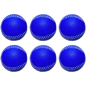 Foam Eva Baseballs & Softballs 9 Inch Training Balls Unmarked Soft Toss Batting Fielding Hitting Pitching Optic Blue