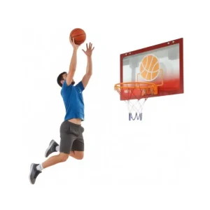 Foldable Adjustable Door Basketball Hoop System Customizable Backboard Rim Durable Eco Friendly No Drill Indoor Sports Equipment