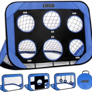 Foldable Design Durable Outdoor Children Sports Training Equipment Pop Up Type Football Goals Net