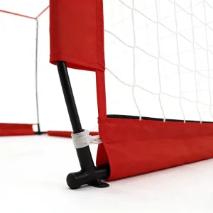 Foldable Football Goal 6’x4′ Easy Setup Soccer Net with Fiberglass Poles & Carry Bag for Kids & Adults Outdoor Training