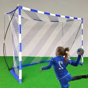 Foldable Handball Goal Soccer Goal Portable Durable Net Goal Post for Training Practice Outdoor Indoor Sports