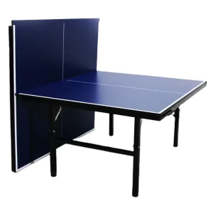 Foldable Ping Pong Table Indoor Outdoor 15mm Top Rolling Wheels Eco Friendly Moveable