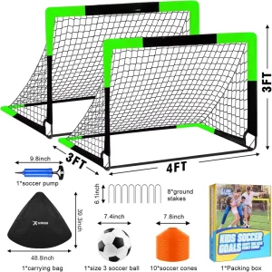 Foldable Pop Up Soccer Goal 4X3FT Portable Durable, Easy Setup Perfect for Kids and Adults Soccer Training