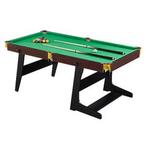 Foldable Portable 6ft Snooker Pool Table for Children Kids Indoor Outdoor Games