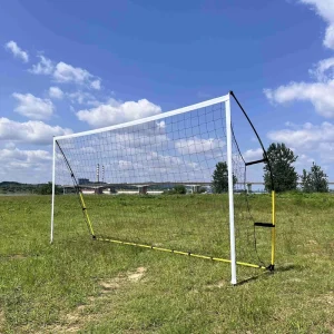 Foldable Quick Set-Up Portable 12x6ft Steel Frame Soccer Goal Durable Football Training Equipment 420D Oxford Carry