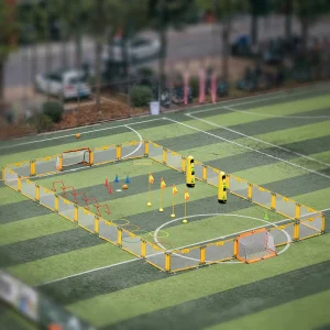 Foldable Soccer Fence Net for Outdoor Children’s Sports Backyard Safety Barrier for Soccer Training