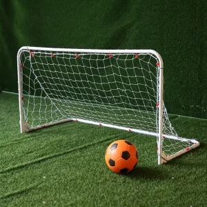 Foldable Soccer Goal Lightweight Children Football Goal For Training Iron Frame Heavy Duty Adjustable