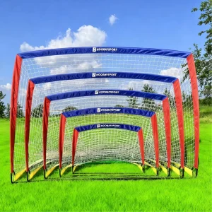 Foldable Soccer Goal Set for Kids and Adults Portable Pop Up Football Goals Multiple Sizes Available