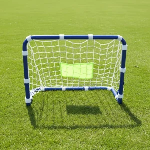 Foldable Steel Football Goal Post Portable Durable Soccer Training Equipment For Backyard School Practice