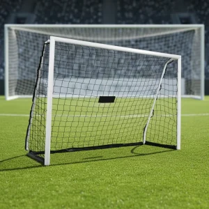 Folding Training Soccer Goal Steel Frame Weatherproof & Scratch Resistant Football Goal Ideal for Training