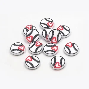 Food Grade DIY Baseball Rodent Character Silicone Charms Focal Beads for Beadable Pens