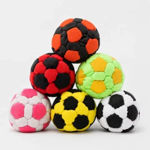 Footbag Hacky Sack Ball Professional 32 Panel Suede Hacky Sack Dirt Foot Bag Footbag Juggling Kick Ball Outdoor Soft Durable Toy