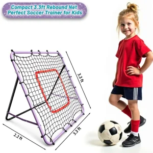 Football Backboard Net, Adjustable-angle Multi-purpose Training Goal, Suitable for Children and Teenagers Over 3 Years Old