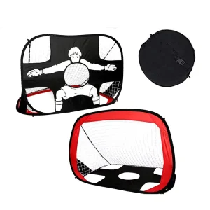 Football Goal Soccer Training Set of 2 Foldable Portable Soccer Net