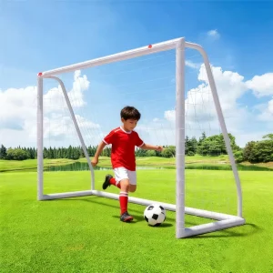 Football Practice Goal with Strong Net Portable Soccer Frame for Home and Outdoor Training