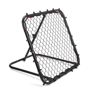 Football Rebounder Foldable Kickback Goal Rebound Net for Baseball Basketball Adjustable in 5 Levels Metal Black 78 X 84 X 65 78