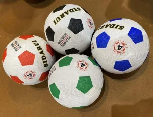 Football Size 4 Rubber Soccer Ball Cangzhou Factory Custom Logo and Color Indoor Outdoor for Children Teenagers Adults