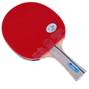 Four-Star Beginner Table Tennis Racket with Pure Wood and Pimples Out Rubber Student-Friendly Design for Easy Play