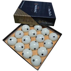 Full Case White Crystal Material Pool Balls Standard Size Complete Set From Guangdong for Billiard Clubs