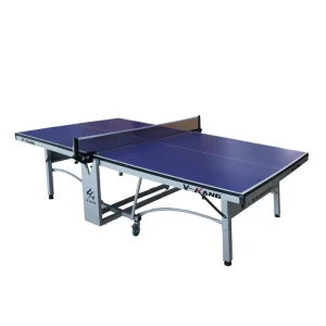 Full Folded 25mm MDF Indoor Table Tennis Table With Diameter 100mm Brake Wheels Sturdy Ping Pong Table for Professional Training