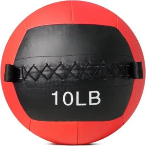 Functional Fitness PVC Medicine Ball Set 10/15/20/25LBS Soft Wall Exercise Balls for Core Training and Strength Workouts