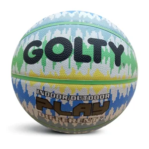 GOLTY GBR 1019 Size 7 Weight 580-620G and Circumference 750-780MM with Indoor Outdoor Official Rubber Basketball Ball