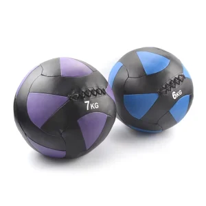 GYMKO Durable PVC Wall Ball for Gym Weight Training Single Grip Fitness Slam Cast Iron Medicine Ball