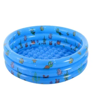 Garden Round Inflatable Baby Swimming Pool Portable Child Kiddie Paddling Pool Indoor Outdoor Toddler Water Game Play Center