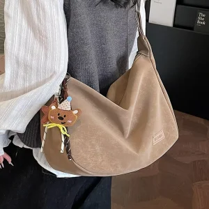 General Merchandise Large-Capacity Vintage Single Strap Crossbody Shoulder Bag Spring Daily Use Dumpling Retro