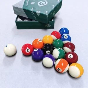 General Standard Full Set Black Eight Pool Balls Wear Proof Construction for Commercial and Household Use