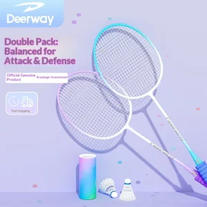 Genuine Badminton Racket Ultra light Durable Moderate Rigidity G1 Handle Amateur Intermediate Advanced Dual Racket
