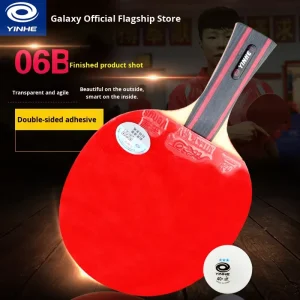Genuine Yinhe Six Star 06B Beginner Table Tennis Racket 1 Piece Single Training Ping Pong Racket with 06D Finish for Students