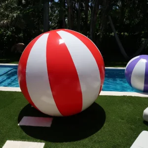 Giant Inflatable Beach Balls PVC Colorful Pool Party Floating Balls Summer Beach Toys Custom Logo Print OEM