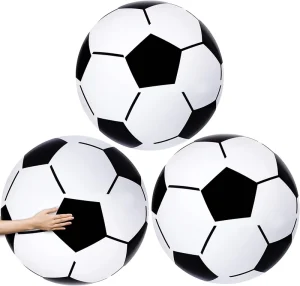 Giant Inflatable Soccer Ball PVC Big Inflatable Ball 30 Inch for Outdoor Game Pool Party Beach Balls
