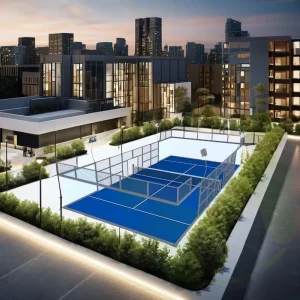 Glass Squash Court Paddle Tennis Court Panoramic Padel Court