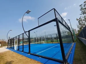 Glass Squash Court Paddle Tennis Court Suspended Padel Court with Roof