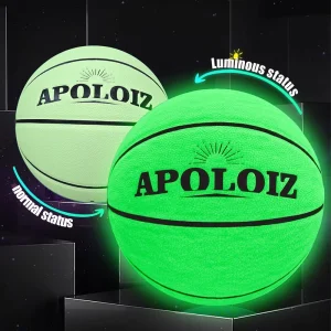 Glow in the Dark Basketball Size 7 Custom Luminous PU Leather Basketball Indoor and Outdoor Use