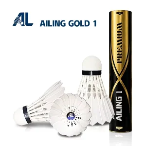 Gold 1 Badminton Shuttlecocks Official Match Standard Full Cork Select Goose Feather