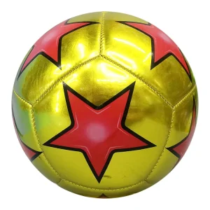 Gold Soccer Ball New Style Official Size 5 PVC Metallic Leather Soccer Balls