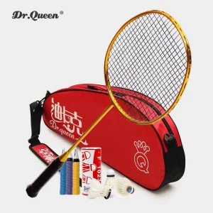 Golden Badminton Set Premium Rackets with Bag Shuttlecocks & Extras Perfect for Play