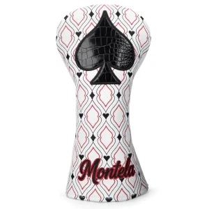 Golf Club Covers with Poker Suit Design Embroidery Easy Clean Golf Head Covers Golf Custom Headcover