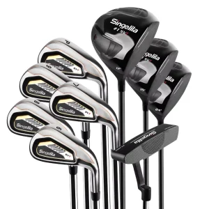 Golf Clubs Complete Set with a Golf Bag 9 Pcs Left and Right Handed Custom Golf Club Set for Beginner