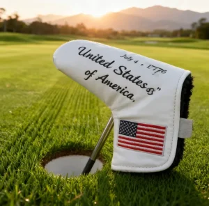 Golf Putter Covers National Flag Series Waterproof Fabric PU Golf Club Protective Covers