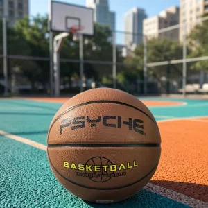 Graffiti Art Natural Rubber Basketball Size 7 Heavy Duty All Weather Street Ball for School PE Playground