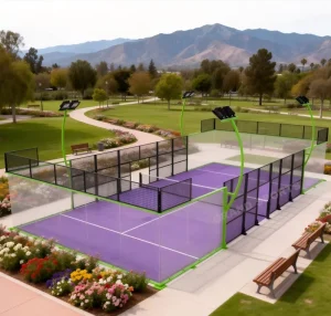 Grand Custom Design Panoramic Padel Court Paddle Tennis Court Full View Factory Price Cancha De Padel Lapangan Padel